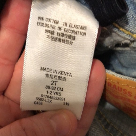 Levi’s 502 regular taper jeans size 2T - Picture 3 of 12